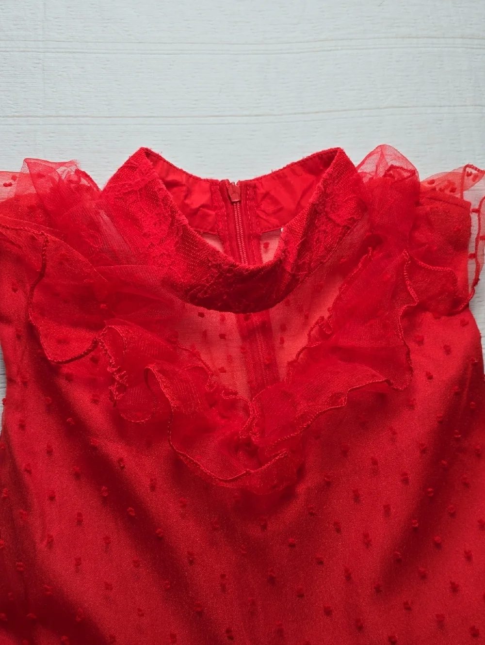 Girls Red Gothic Bride Costume Set Size 150 (Approx 10 -12)